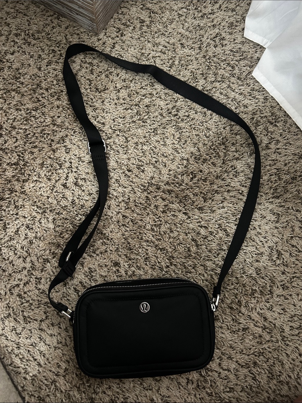 lululemon athletica Black Crossbody Belt Bag